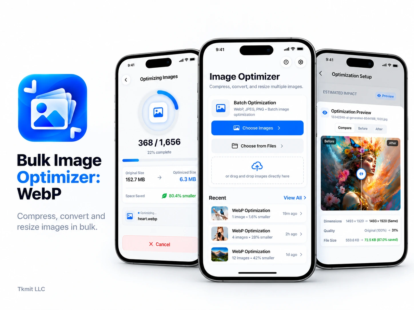 Bulk Image Optimizer: WebP Showcase